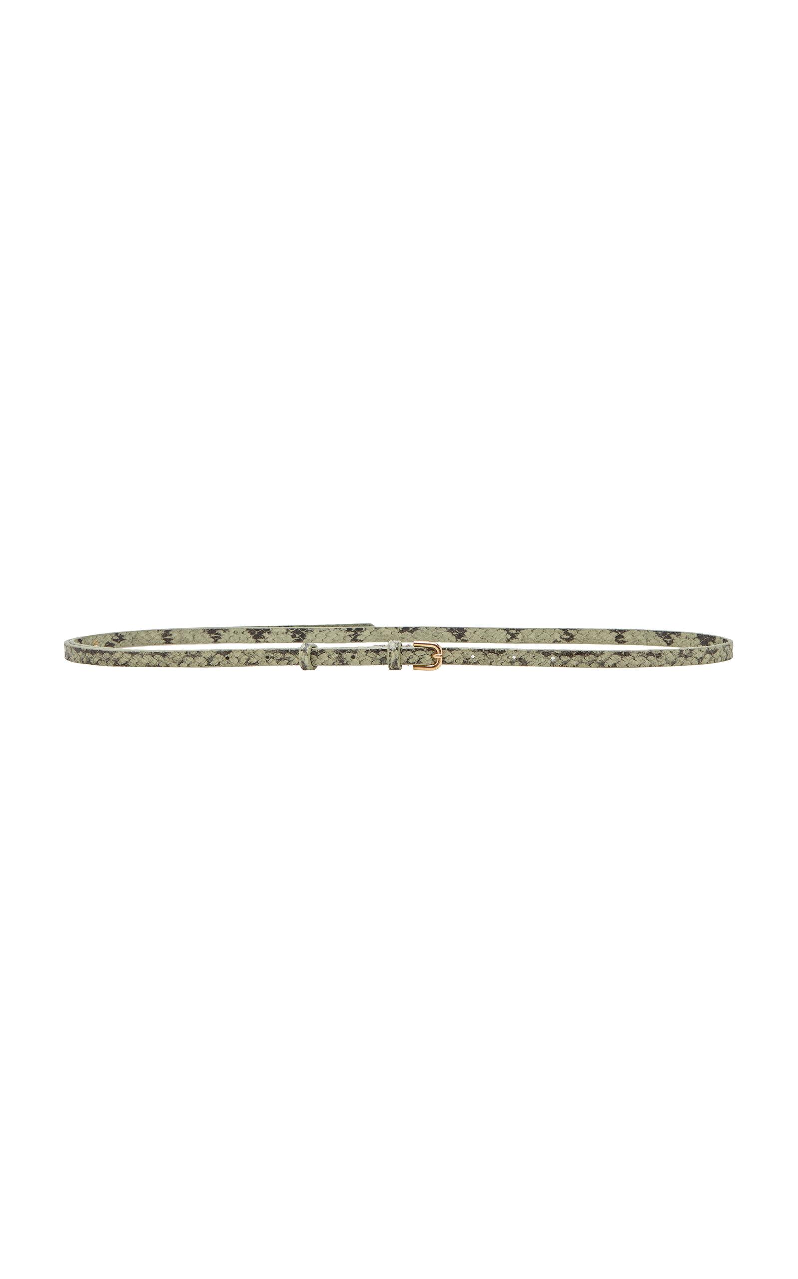 Dries Van Noten Snakeskin-Effect Leather Belt - Moda Operandi by DRIES VAN NOTEN