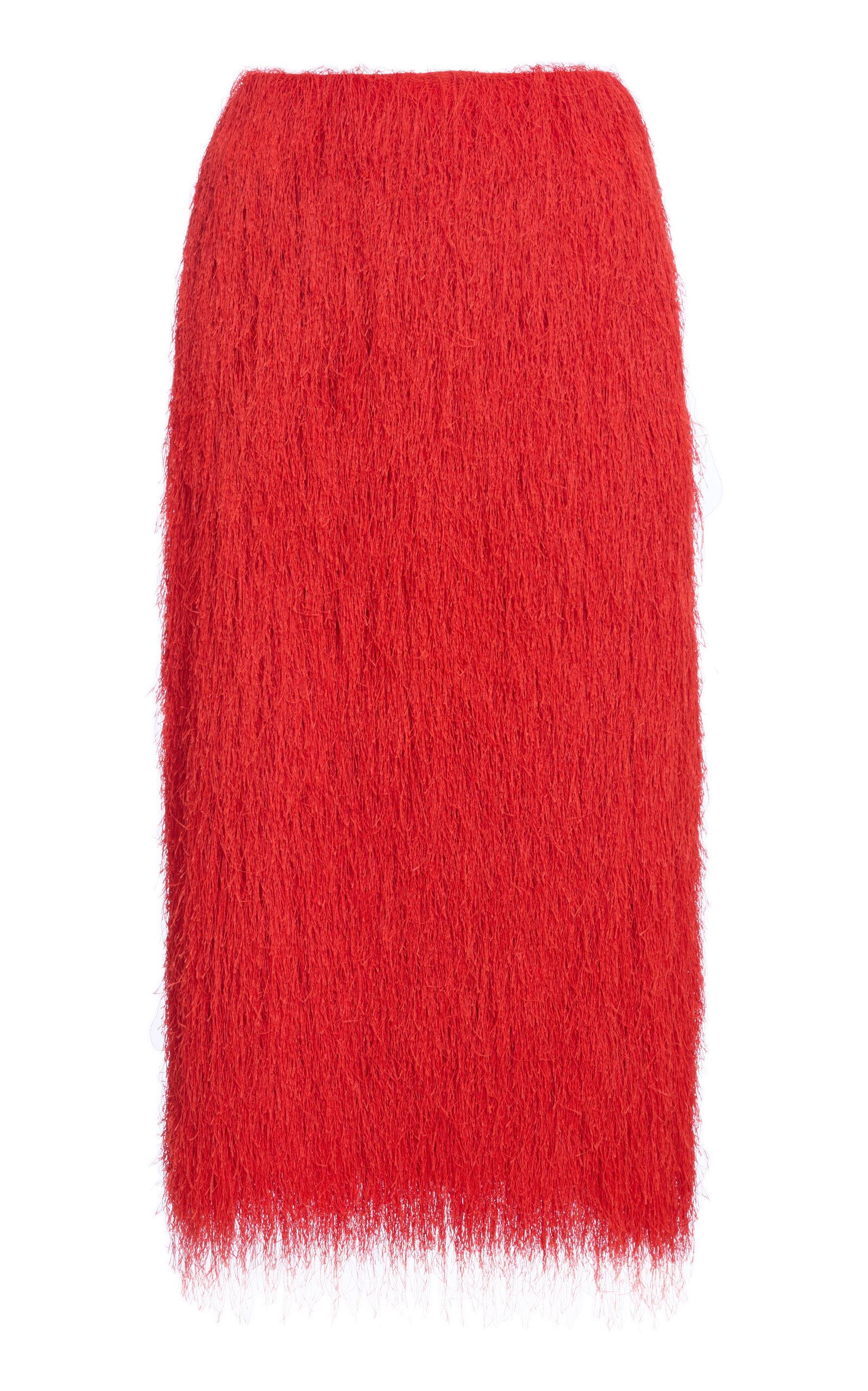 Dries Van Noten Sokna Fringed Midi Skirt - Moda Operandi by DRIES VAN NOTEN