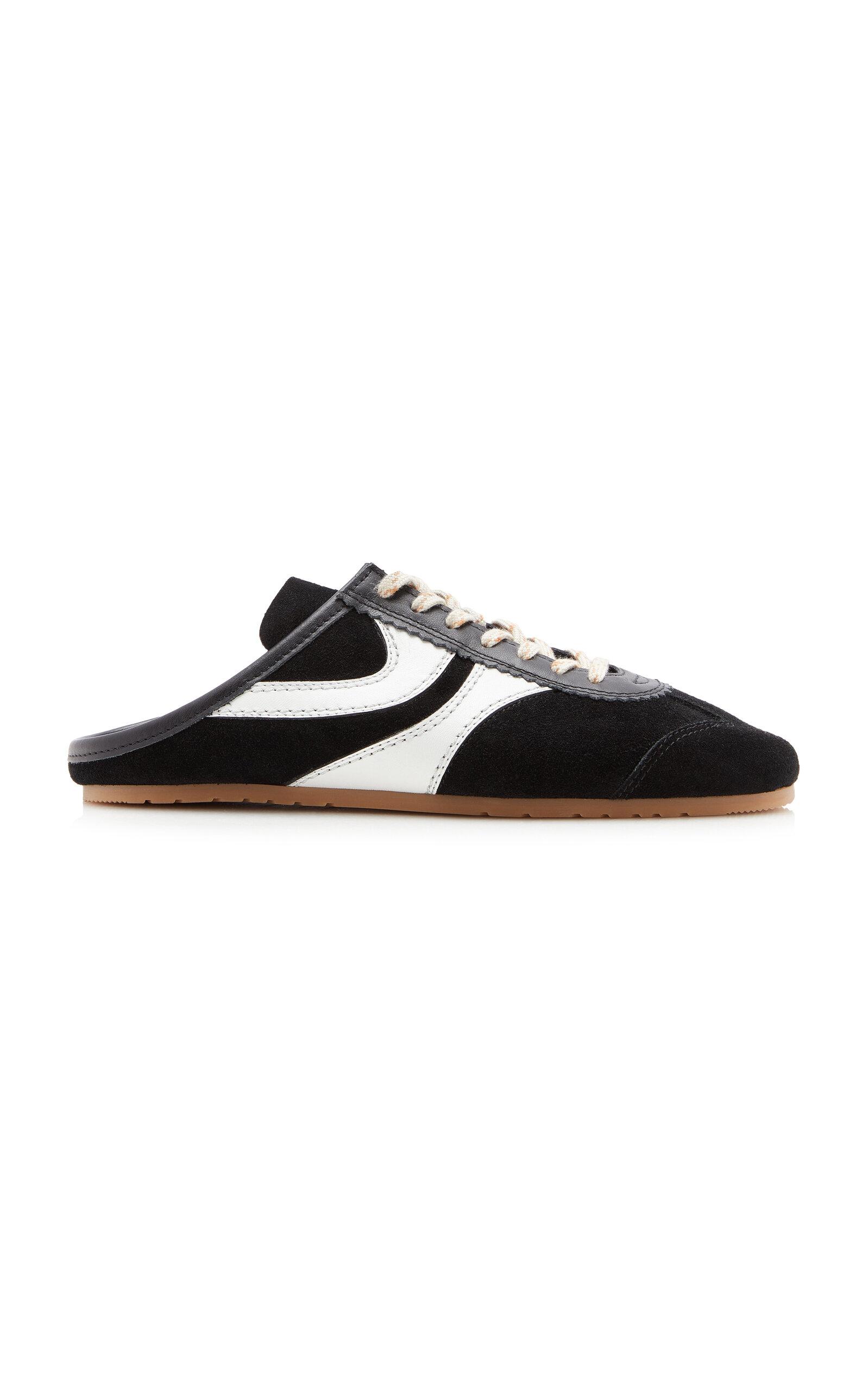 Dries Van Noten Suede Sneaker Mules - Moda Operandi by DRIES VAN NOTEN