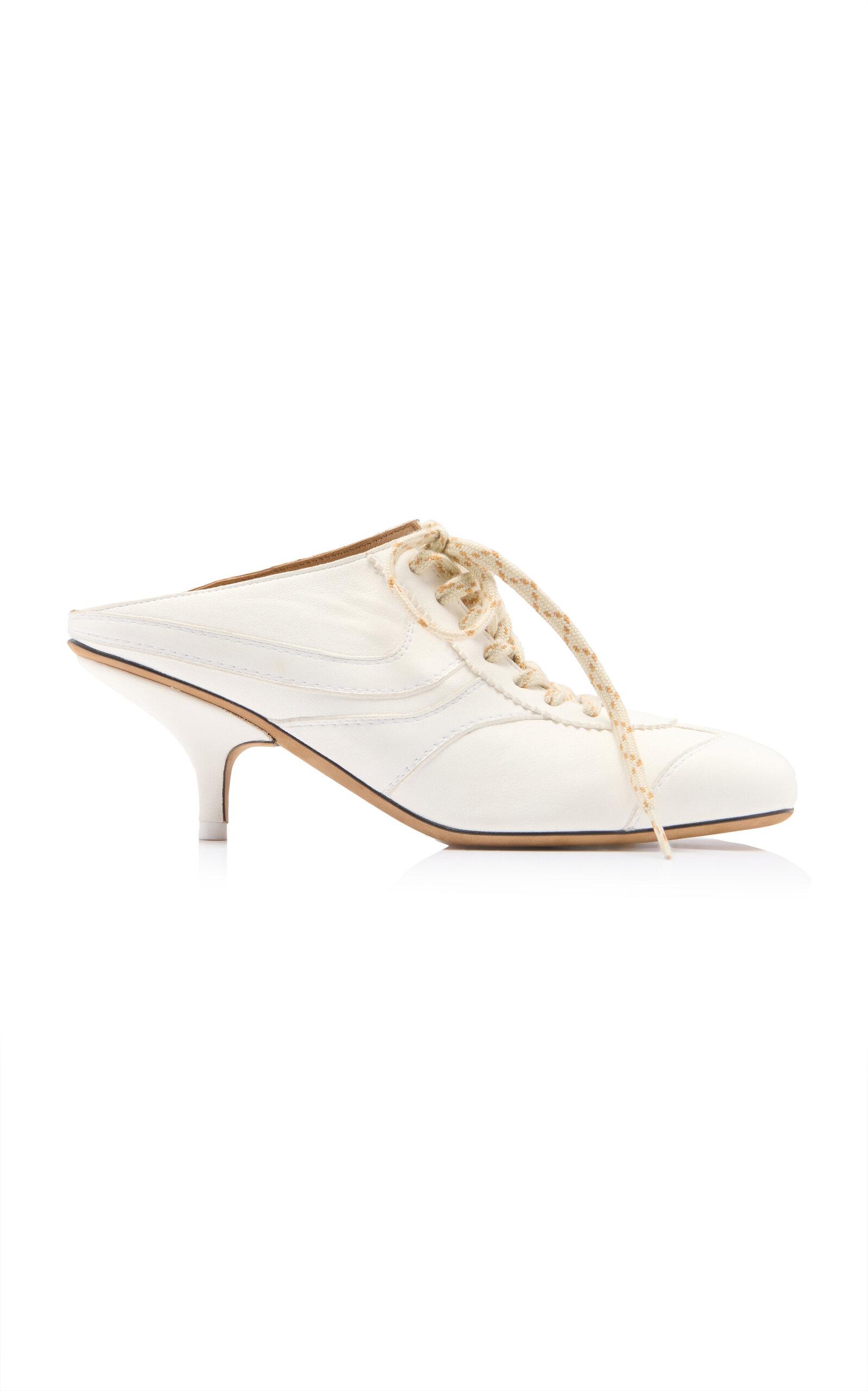 Dries Van Noten - Suede Sneaker Mules - White - - Moda Operandi by DRIES VAN NOTEN
