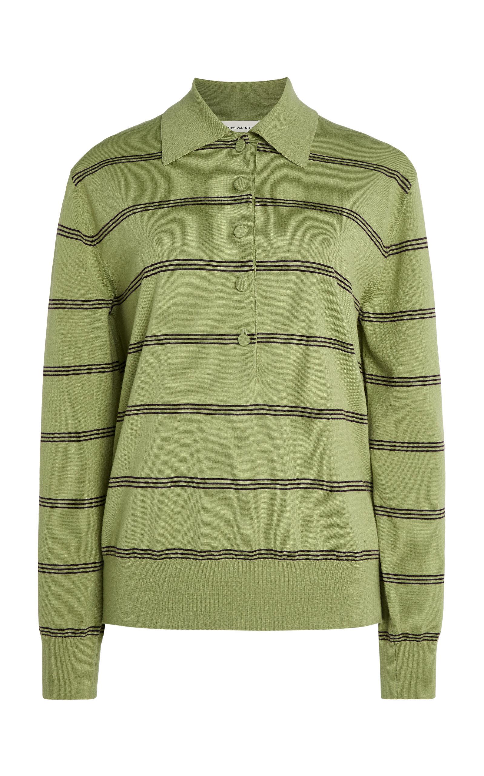 Dries Van Noten Tuno Striped Polo Sweater -oda Operandi by DRIES VAN NOTEN