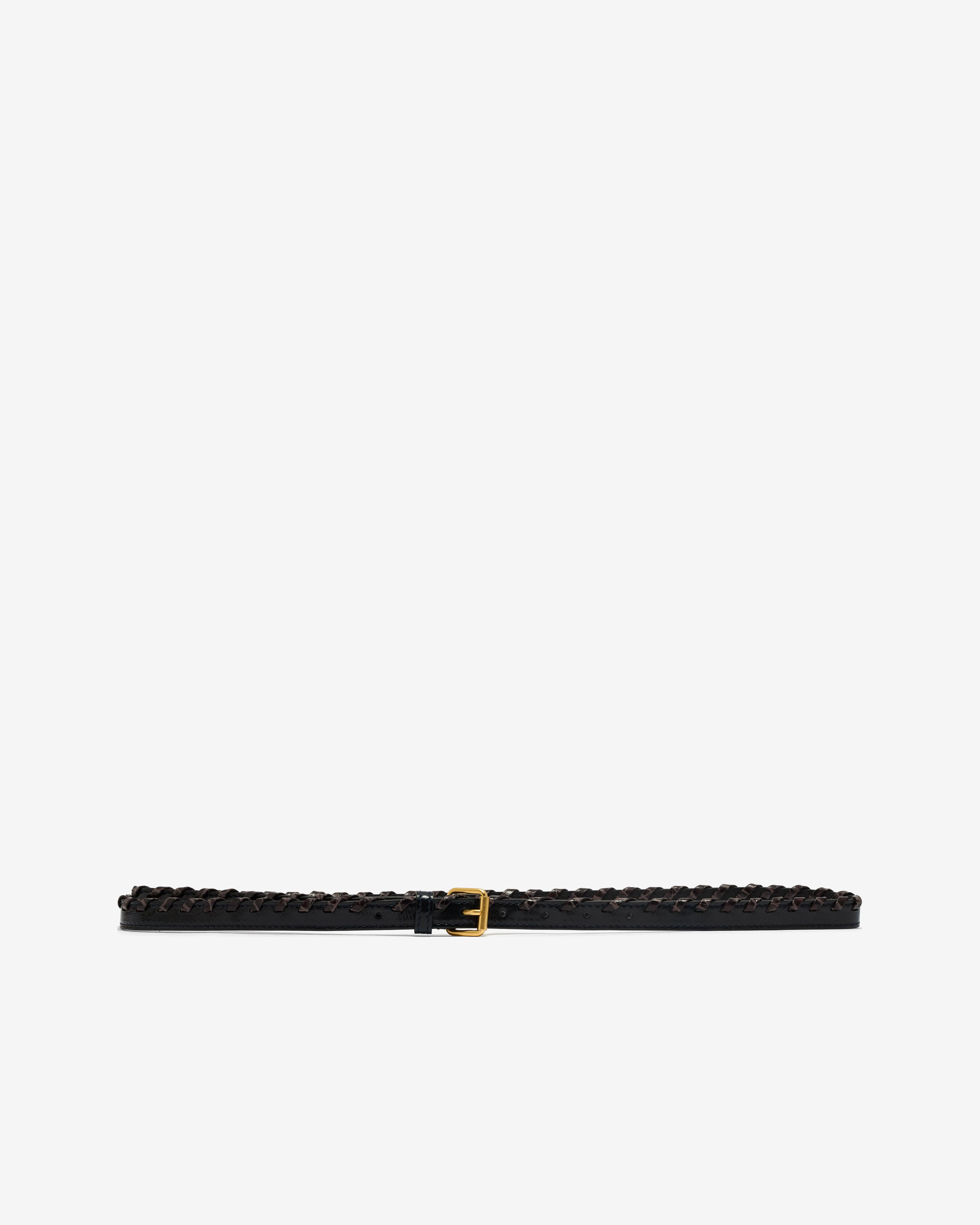 Dries Van Noten - Women’s Embellished Leather Belt - (Taupe) by DRIES VAN NOTEN