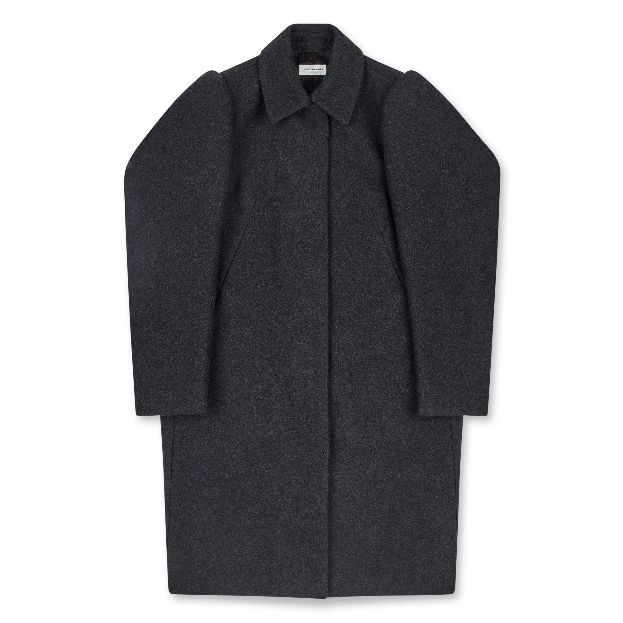 Dries Van Noten - Women’s Renzo Coat - (Anthracite) by DRIES VAN NOTEN