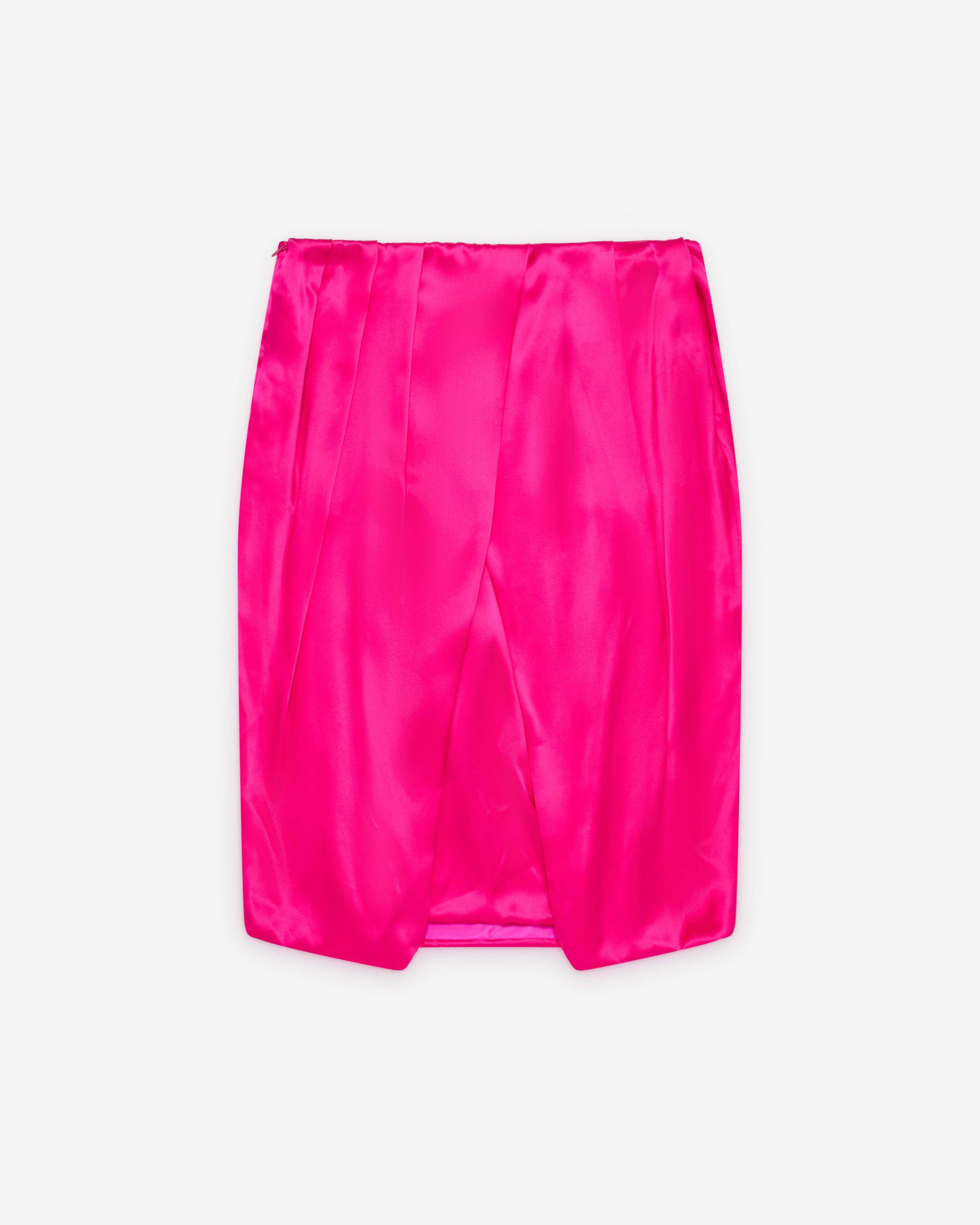 Dries Van Noten - Women's Silk Skirt - (Fuchsia) by DRIES VAN NOTEN