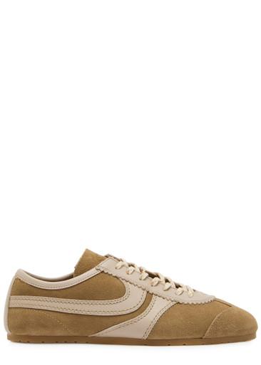 Dustin panelled suede sneakers by DRIES VAN NOTEN