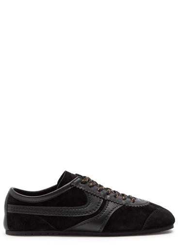 Dustin panelled suede sneakers by DRIES VAN NOTEN