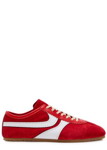 Dustin panelled suede sneakers by DRIES VAN NOTEN