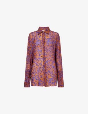 Embellished Printed Woven Shirt by DRIES VAN NOTEN