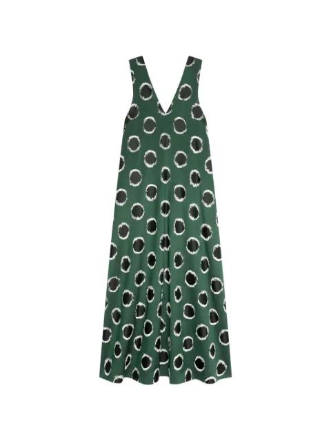 Fil Coupé silk maxi dress by DRIES VAN NOTEN