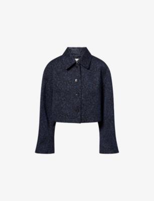 Floral-Jacquard Cropped Cotton-Blend Jacket by DRIES VAN NOTEN
