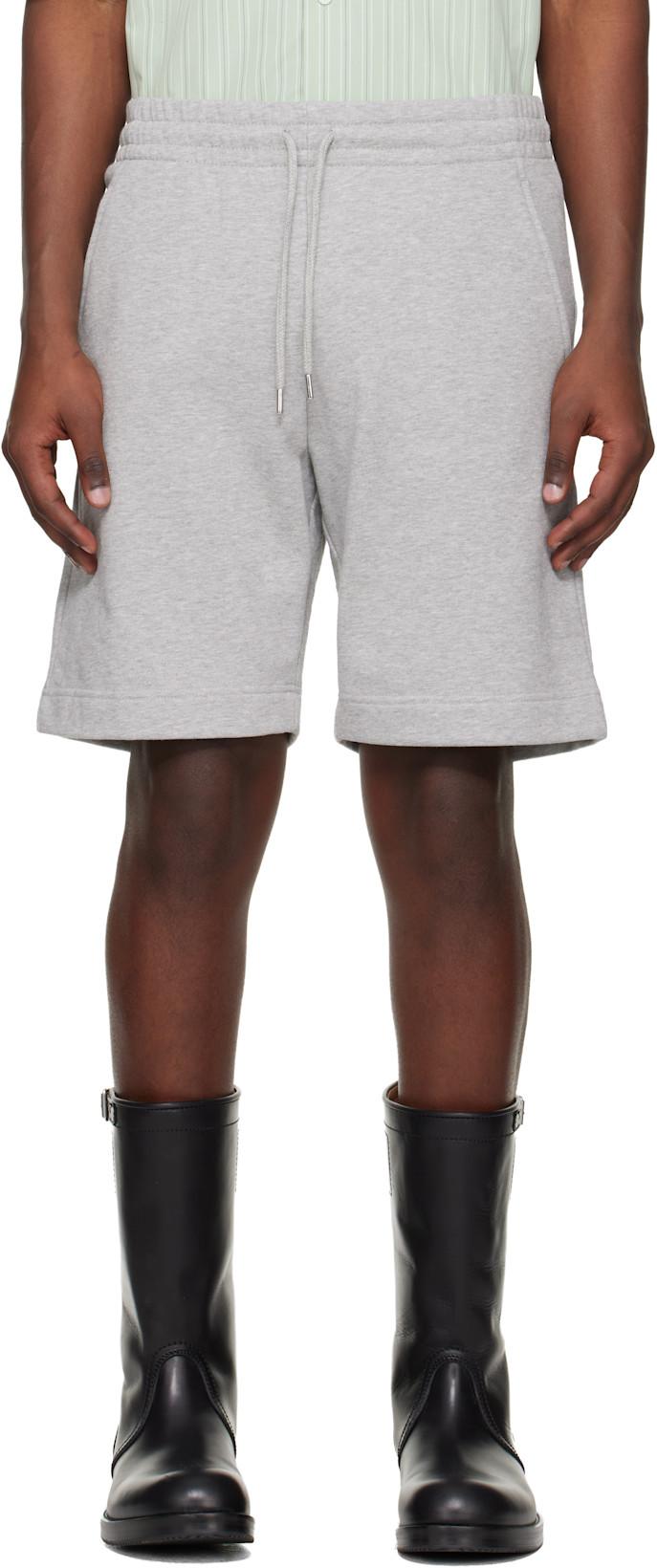 Gray Drawstring Shorts by DRIES VAN NOTEN