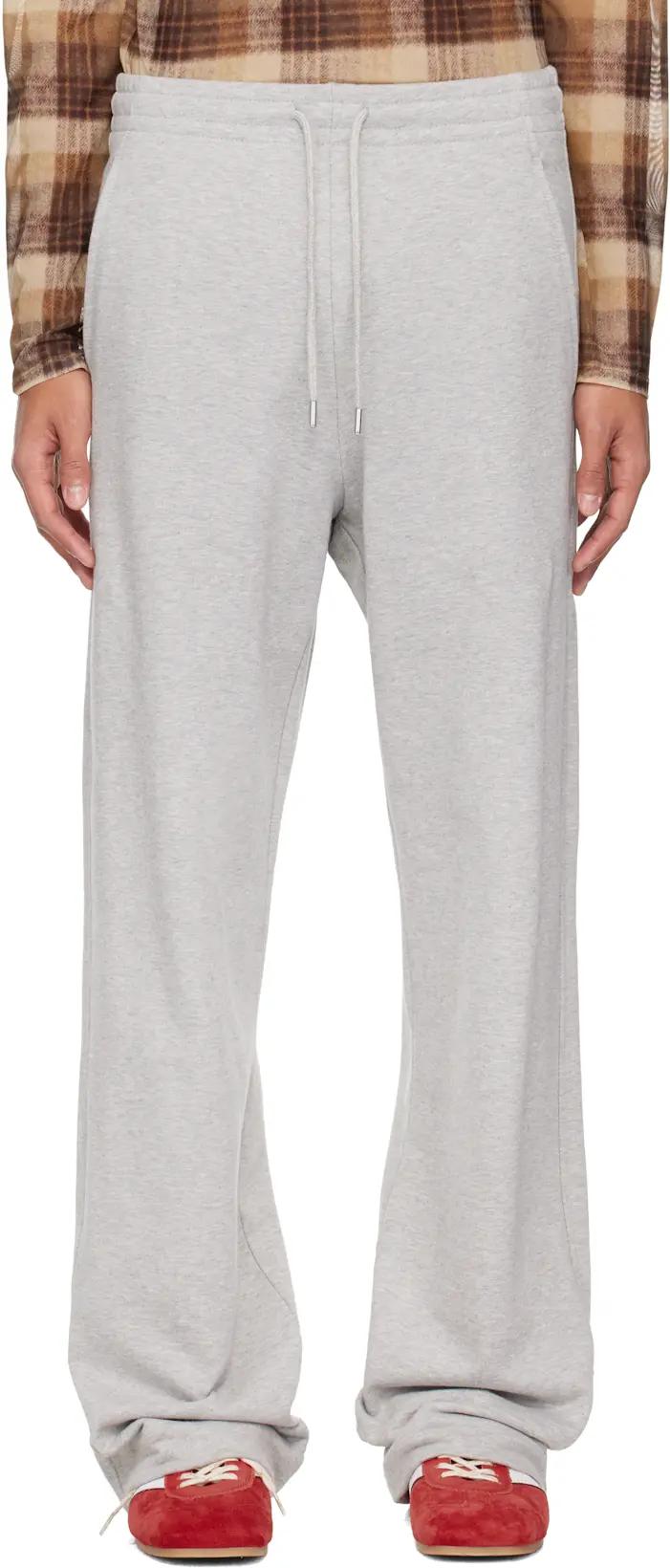 Gray Drawstring Sweatpants by DRIES VAN NOTEN