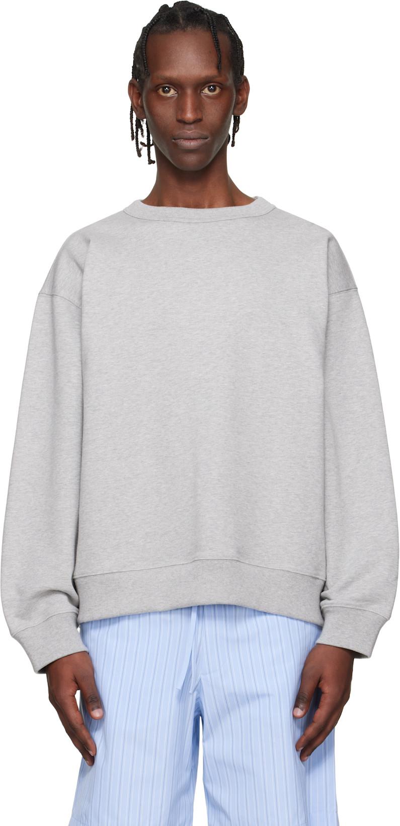 Gray Oversized Sweatshirt by DRIES VAN NOTEN