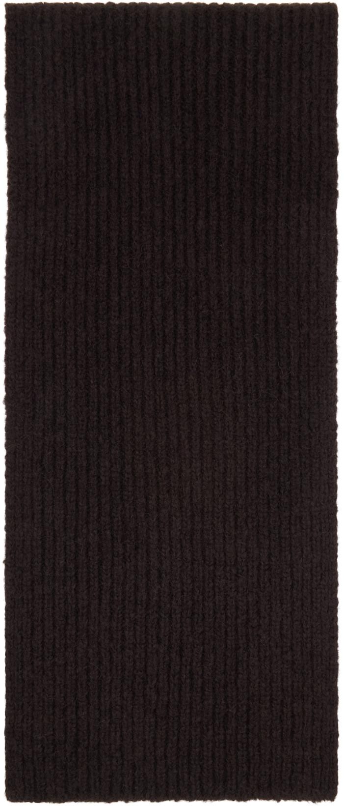 Gray Wool Scarf by DRIES VAN NOTEN