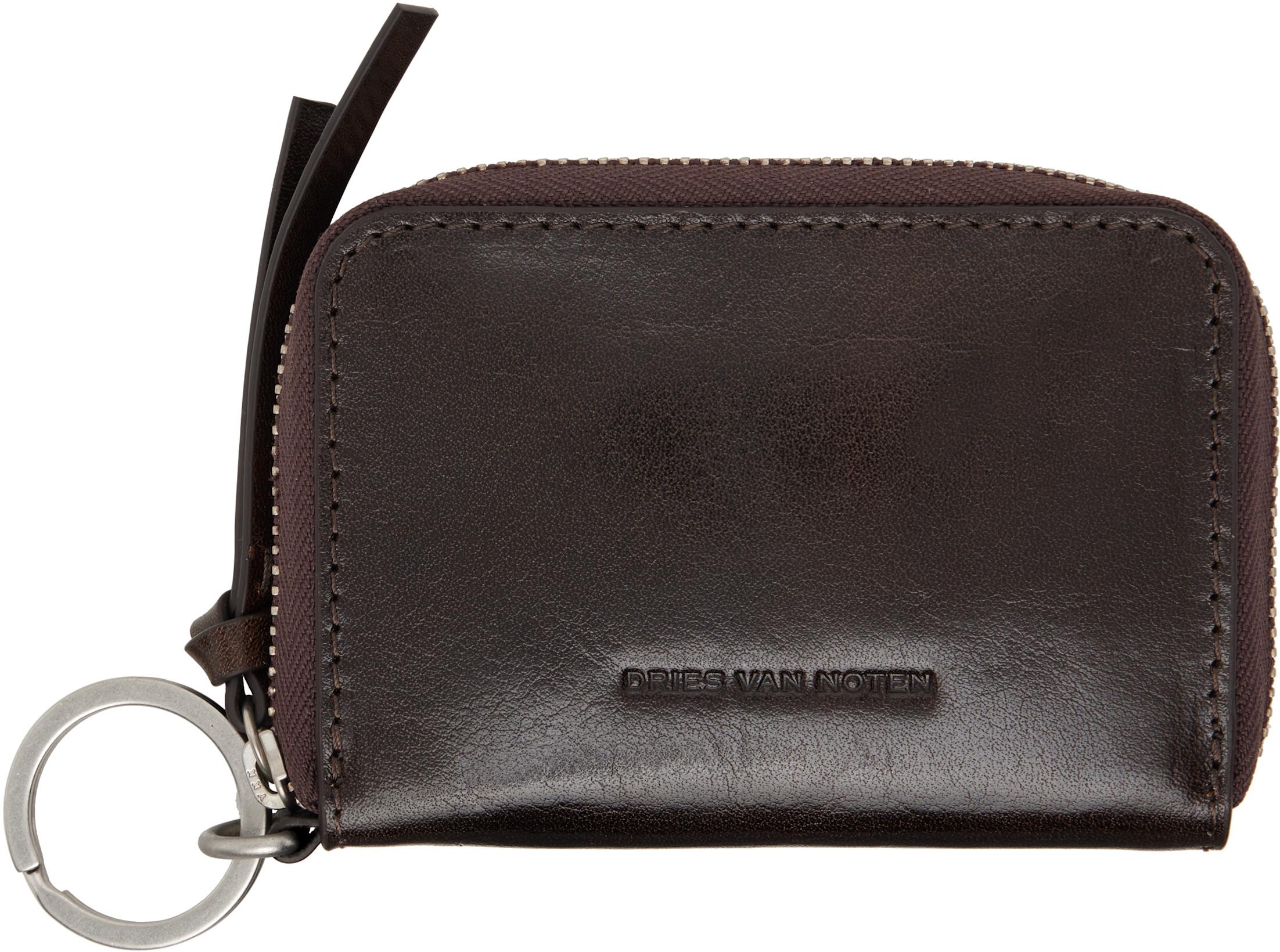 Gray Zip Wallet by DRIES VAN NOTEN