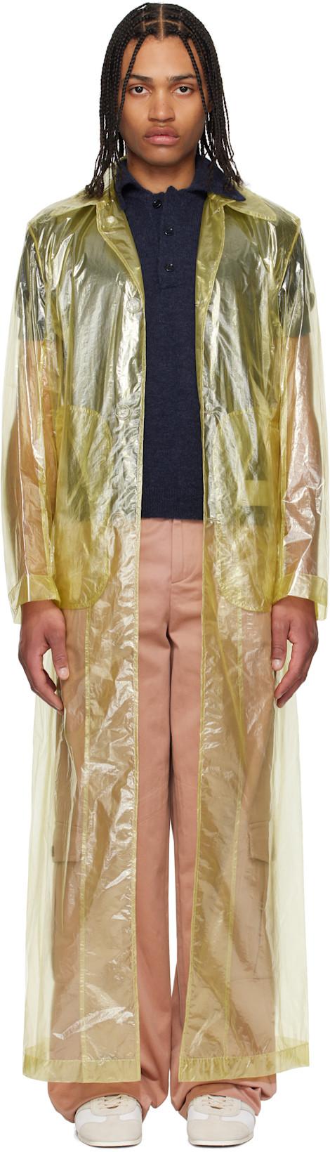 Green Loose Fit Mac Coat by DRIES VAN NOTEN