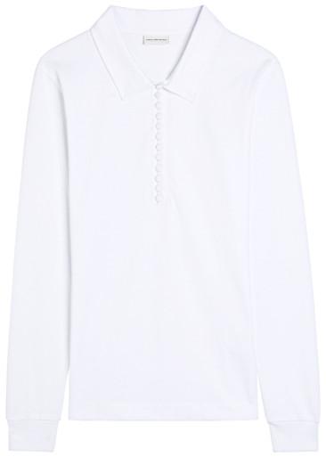 Herst cotton polo top by DRIES VAN NOTEN