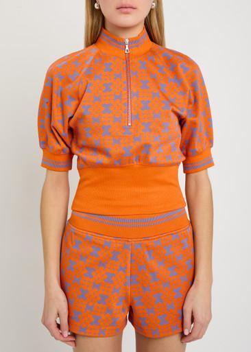 Hessium patterned knit top by DRIES VAN NOTEN