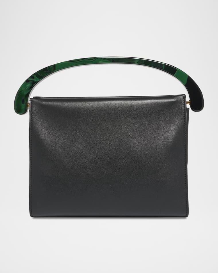 Leather Resin Top-Handle Bag by DRIES VAN NOTEN