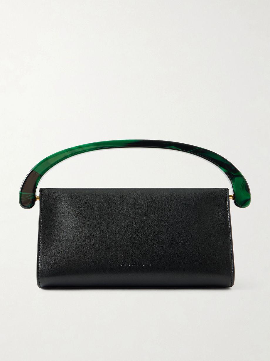 Leather shoulder bag by DRIES VAN NOTEN