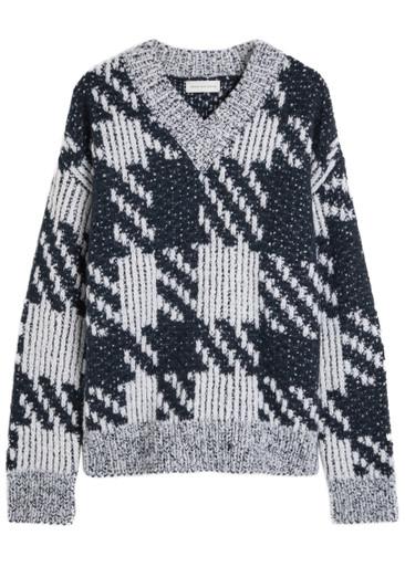 Macao patterned-intarsia wool-blend jumper by DRIES VAN NOTEN