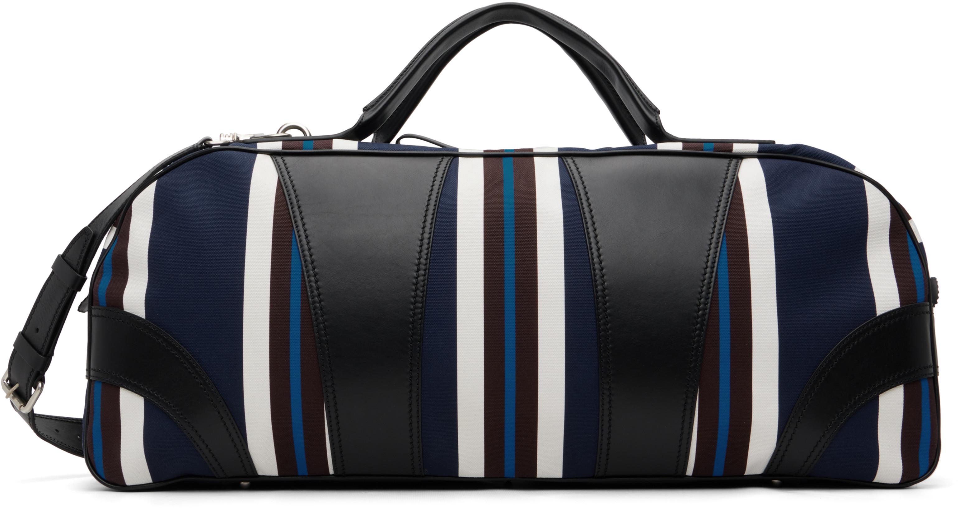 Multicolor Canvas Weekend Bag by DRIES VAN NOTEN