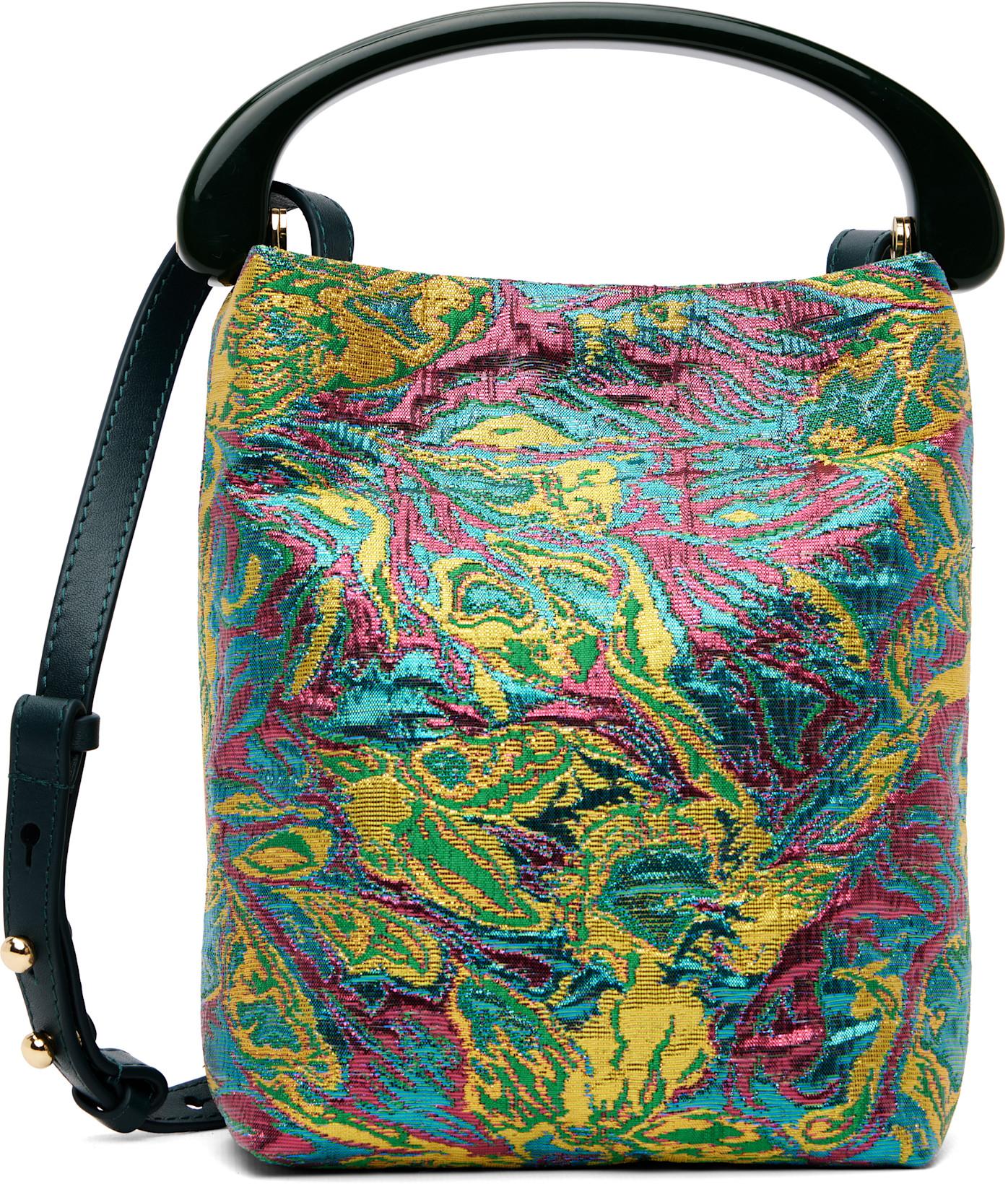 Multicolor Crisp Floral Bag by DRIES VAN NOTEN