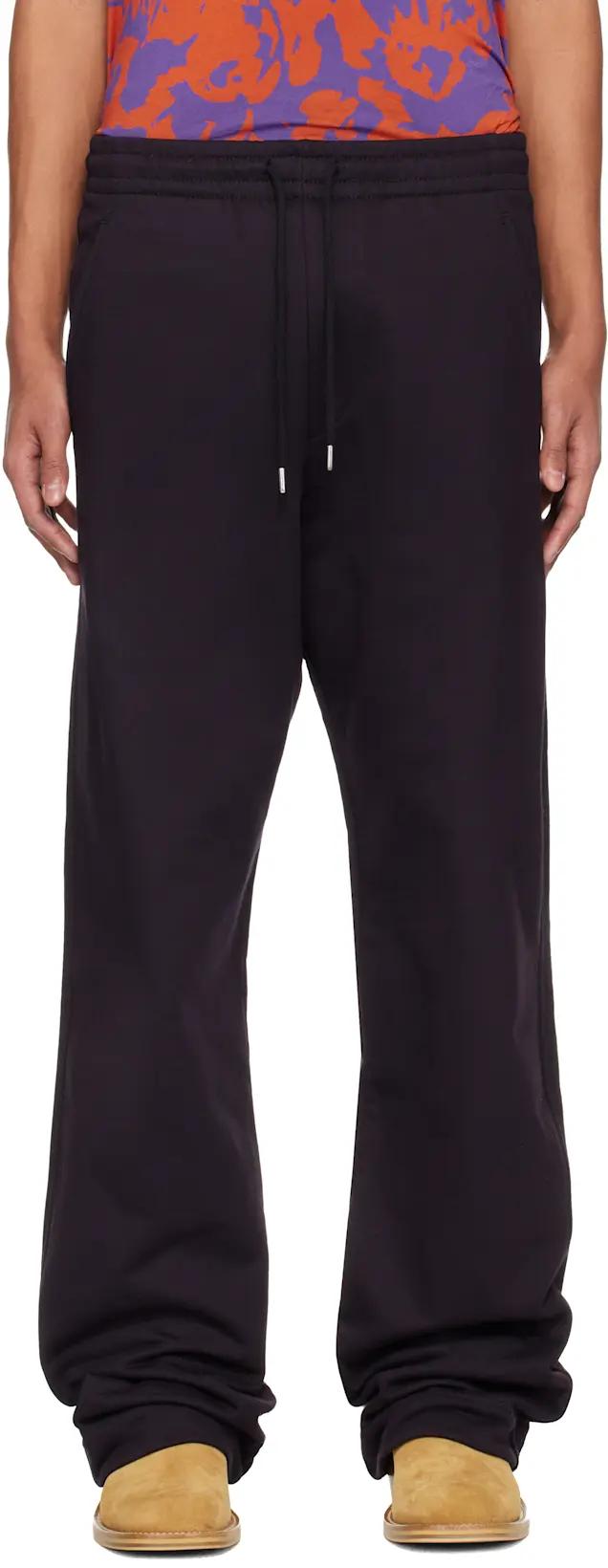Navy Drawstring Sweatpants by DRIES VAN NOTEN