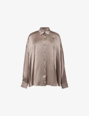 Oversized Casia Silk Shirt by DRIES VAN NOTEN