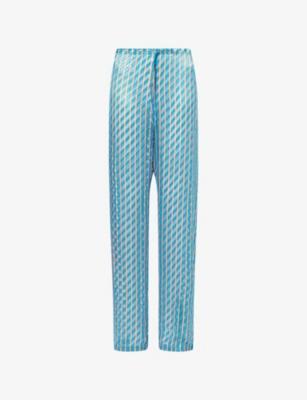 Pachas Striped Silk-Blend Trousers by DRIES VAN NOTEN