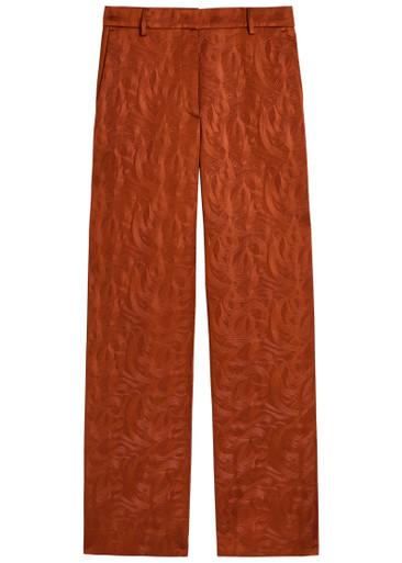 Paxy jacquard neoprene trousers by DRIES VAN NOTEN