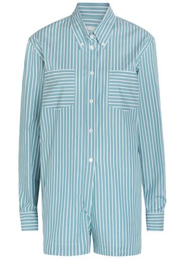 Perris striped cotton jumpsuit by DRIES VAN NOTEN