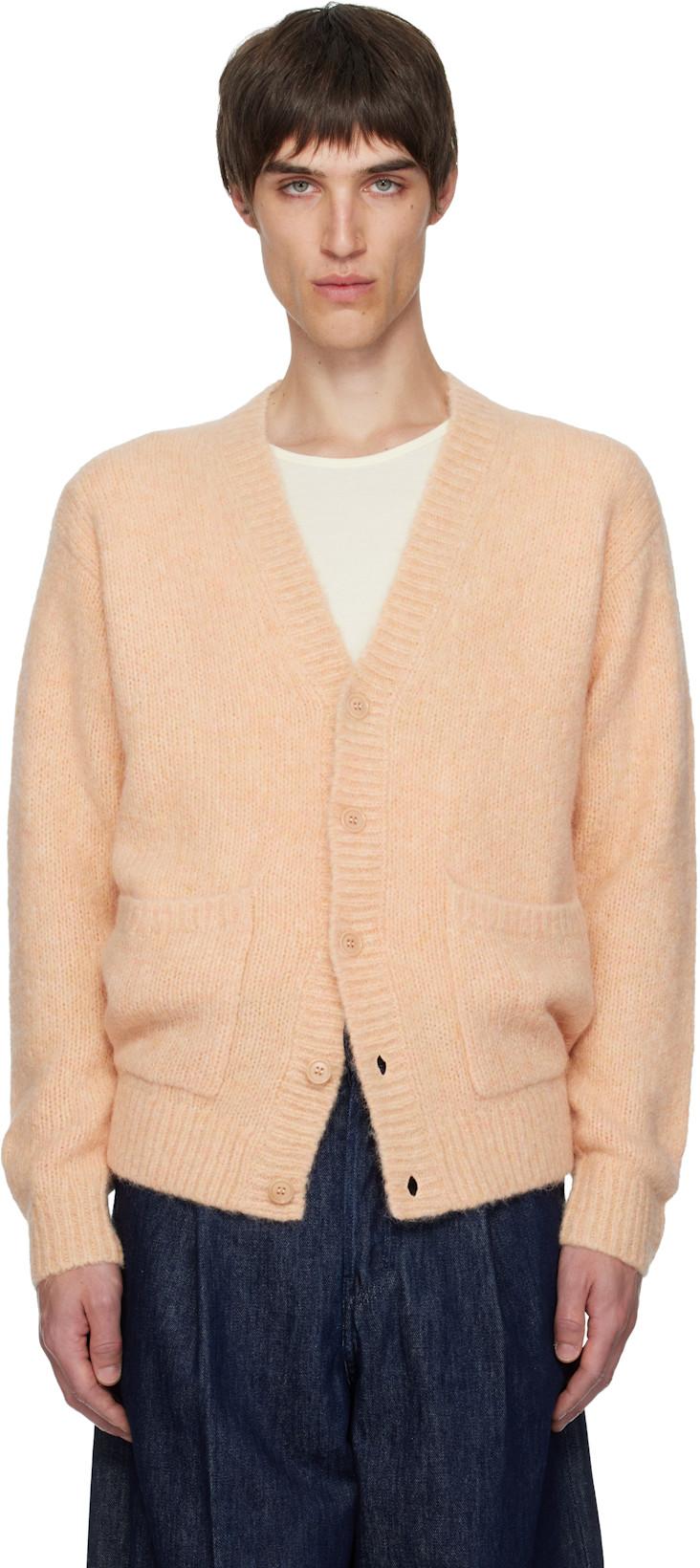 Pink Alpaca Cardigan by DRIES VAN NOTEN
