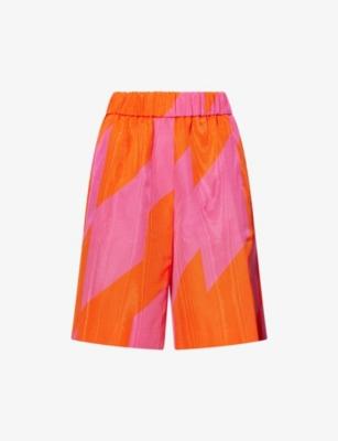 Pomy Colour-Block Cotton-Blend Bermuda Shorts by DRIES VAN NOTEN