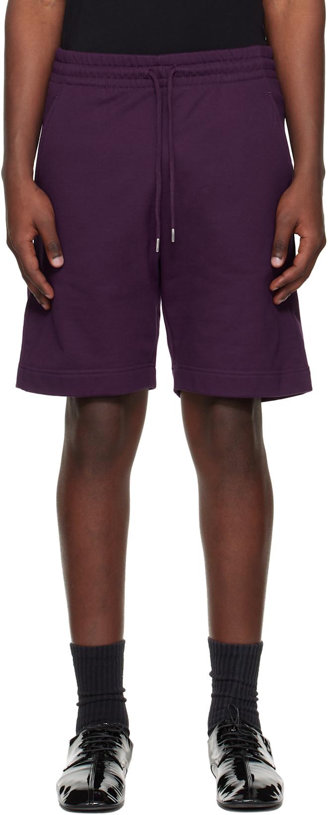 Purple Drawstring Shorts by DRIES VAN NOTEN