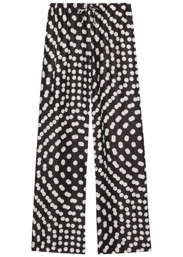 Puvis printed silk-satin trousers by DRIES VAN NOTEN