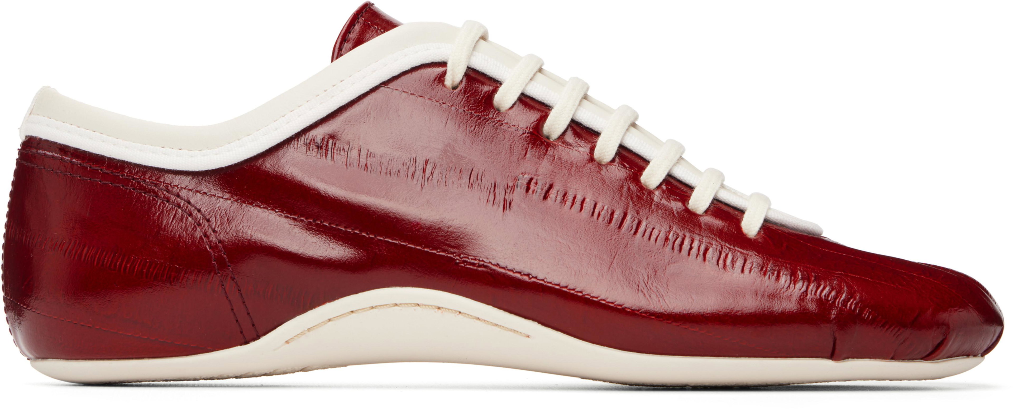 Red Ballerina Sneakers by DRIES VAN NOTEN