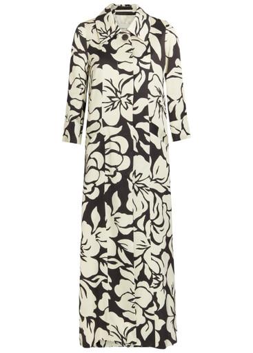 Rimi floral print satin coat by DRIES VAN NOTEN