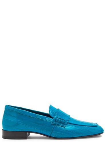 Textured leather loafers by DRIES VAN NOTEN