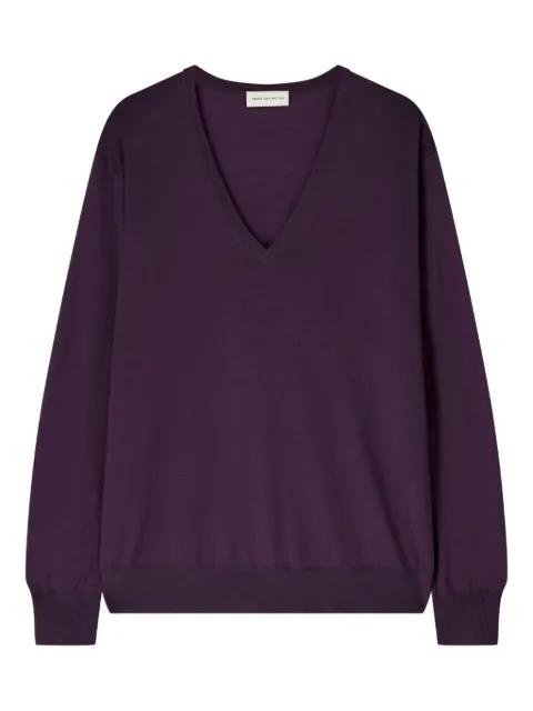 V-neck merino-wool sweater by DRIES VAN NOTEN