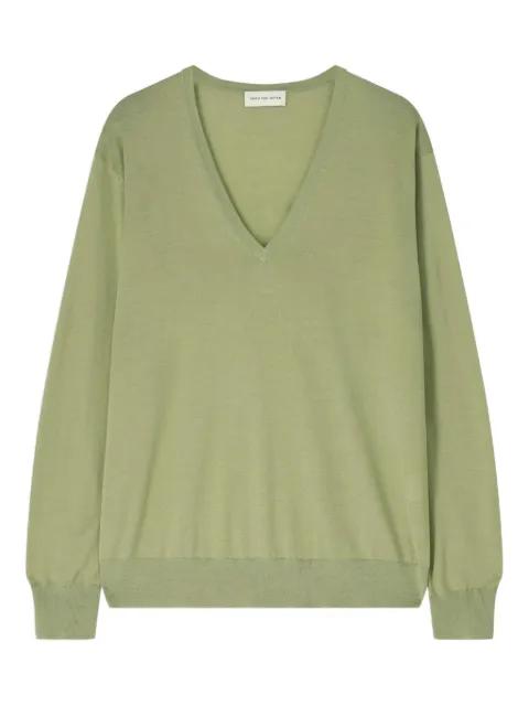 V-neck merino-wool sweater by DRIES VAN NOTEN