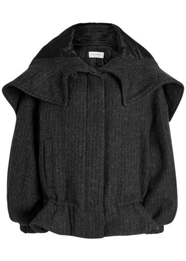 Villa hoodied quilted wool jacket by DRIES VAN NOTEN
