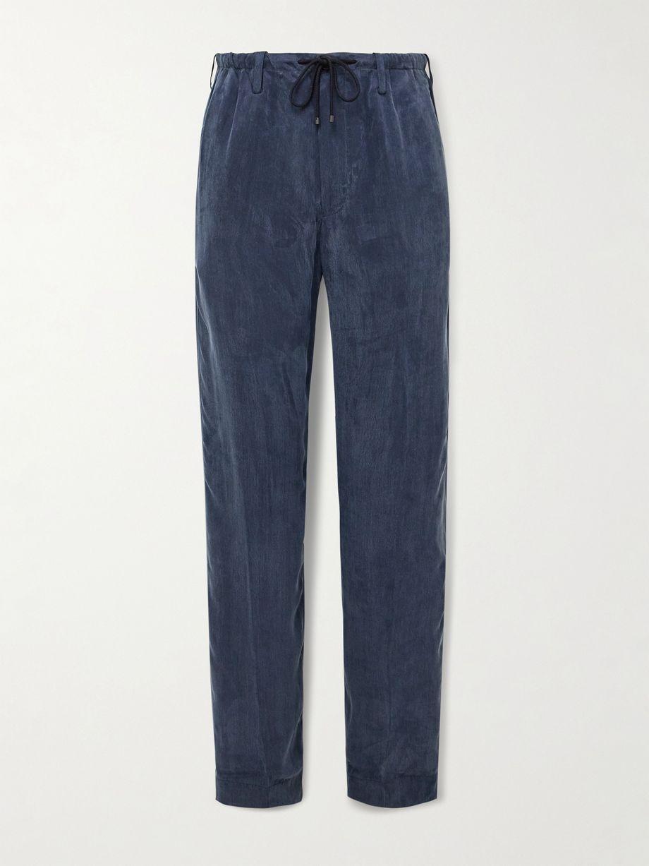 Woven Straight-Leg Drawstring Trousers by DRIES VAN NOTEN