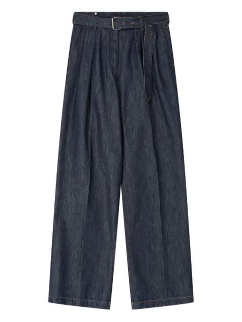 belted denim jeans by DRIES VAN NOTEN
