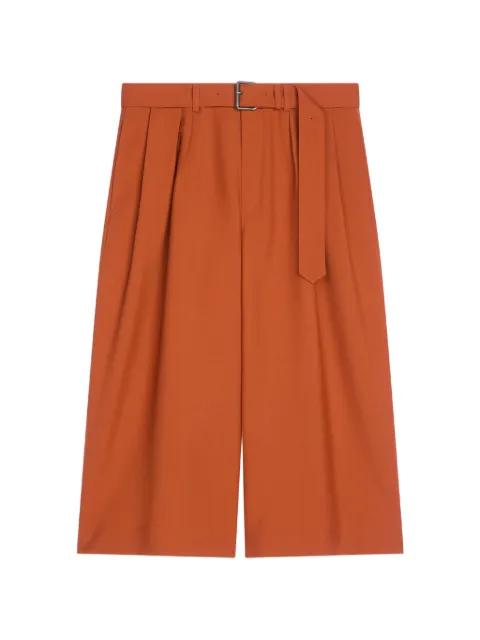 belted wool shorts by DRIES VAN NOTEN
