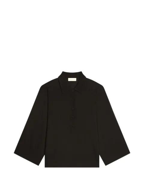 buttoned polo top by DRIES VAN NOTEN