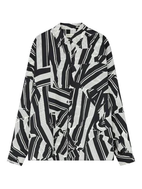 cocoon geometric cotton shirt by DRIES VAN NOTEN