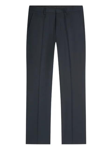 cotton-blend straight-leg trousers by DRIES VAN NOTEN