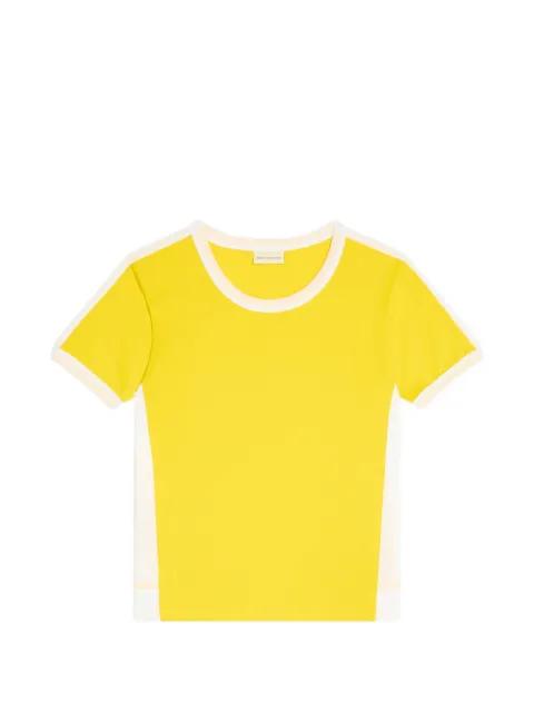 crew-neck panelled T-shirt by DRIES VAN NOTEN