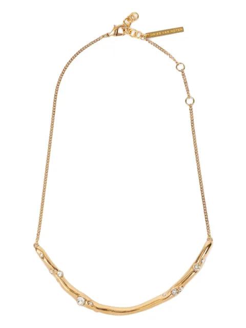 crystal-embellished chain necklace by DRIES VAN NOTEN